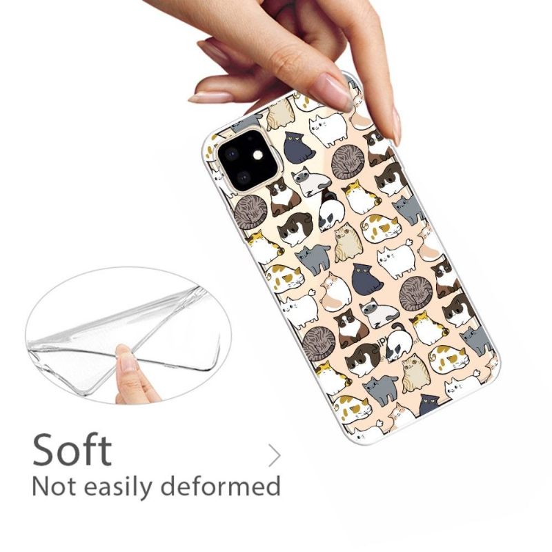 Hoesje voor iPhone 11 Transparante Meerdere Chats