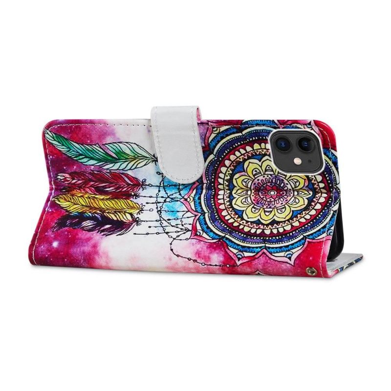 Leren Hoesje voor iPhone 11 Gekleurde Dromenvanger