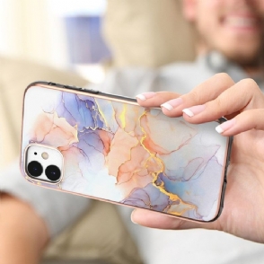 Telefoonhoesje voor iPhone 11 Bescherming Gekleurd Marmer