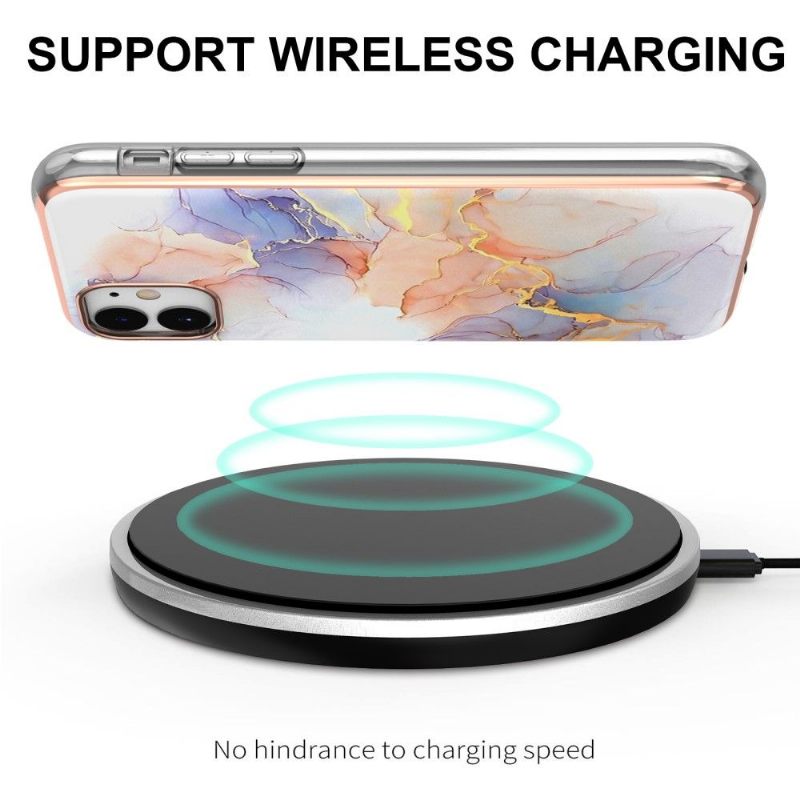 Telefoonhoesje voor iPhone 11 Bescherming Gekleurd Marmer
