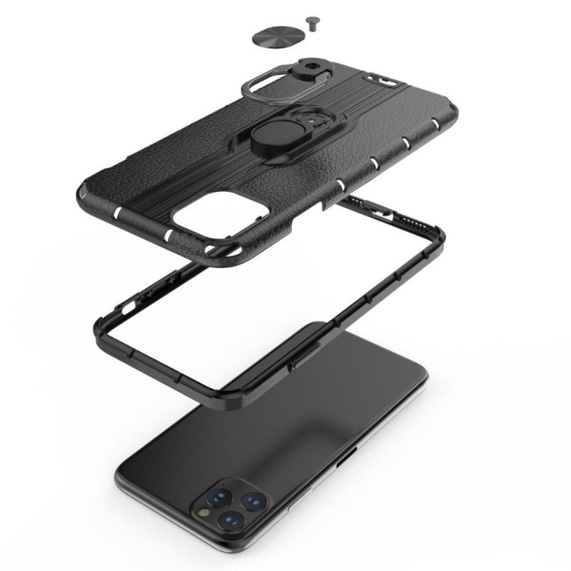 Telefoonhoesje voor iPhone 11 Ledereffect Met Geïntegreerde Ondersteuning