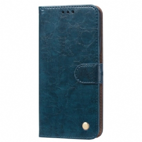 Case voor Honor 20 Luxe Vintage Leereffect
