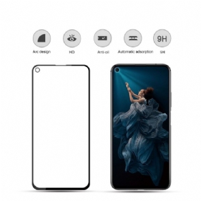 Honor 20 - Schermbeschermer Van Gehard Glas Op Ware Grootte - Zwart