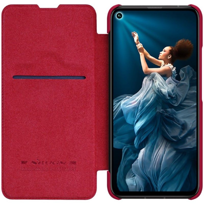 Leren Hoesje voor Honor 20 Bescherming Nillkin Qin Leren Cover - Rood