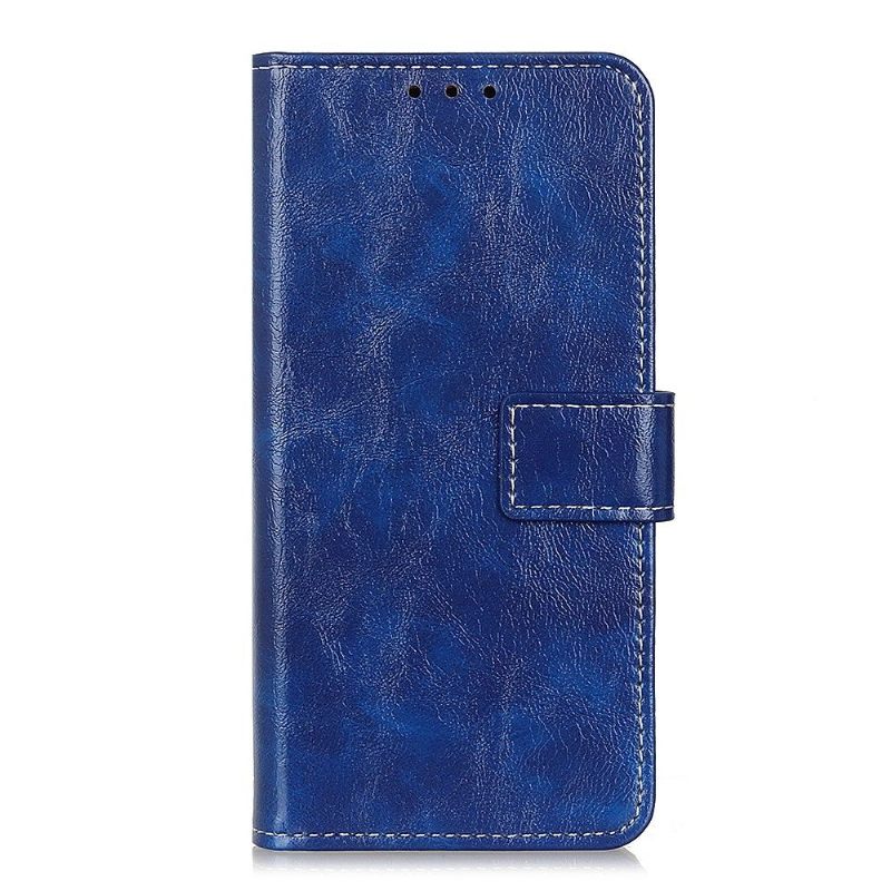 Folio-hoesje voor Vivo V23 5G Luxe Stiksels Met Leereffect