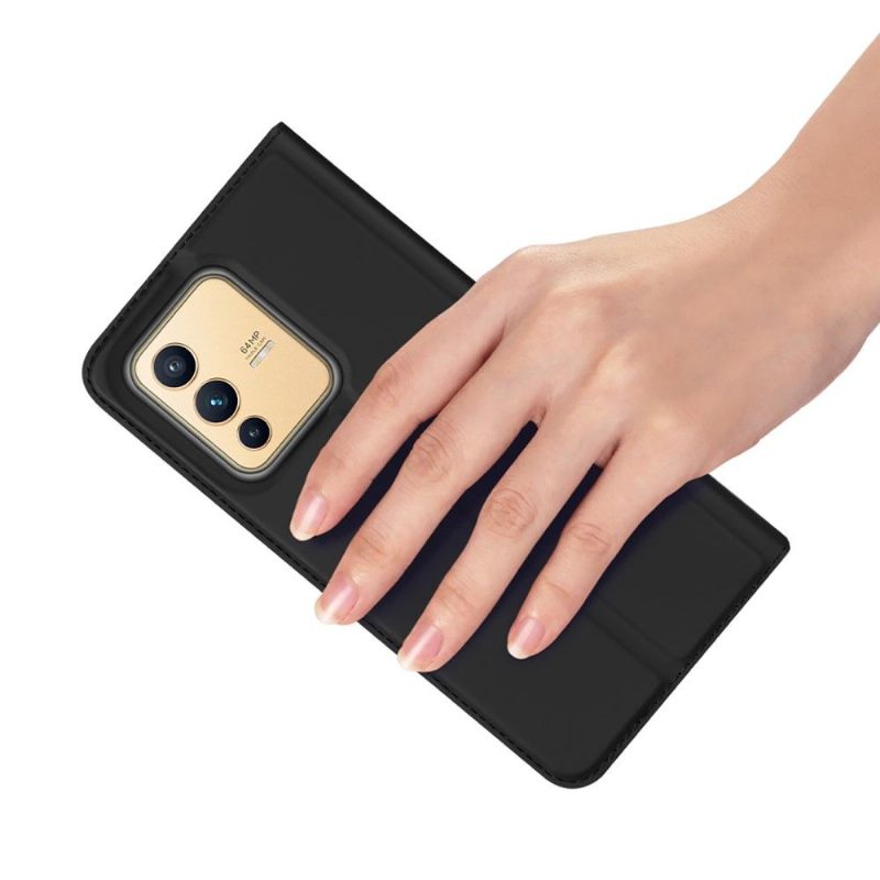 Folio-hoesje voor Vivo V23 5G Zakelijk Satijneffect