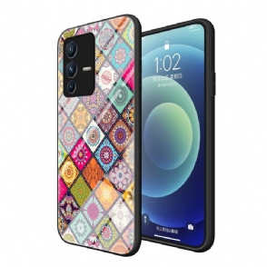 Hoesje voor Vivo V23 5G Mandala-caleidoscoop Met Standaard
