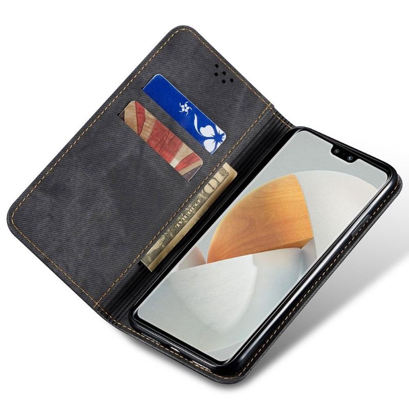 Leren Hoesje voor Vivo V23 5G De Giulia Style Jeans