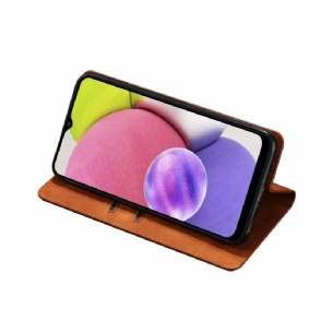 Folio-hoesje voor Samsung Galaxy S22 Ultra 5G Leah Premium