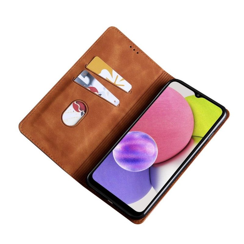 Folio-hoesje voor Samsung Galaxy S22 Ultra 5G Leah Premium
