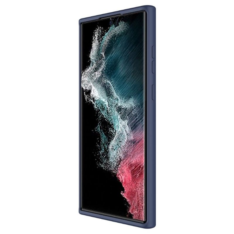 Hoesje voor Samsung Galaxy S22 Ultra 5G Achterste Lensdop Van Vloeibare Siliconen