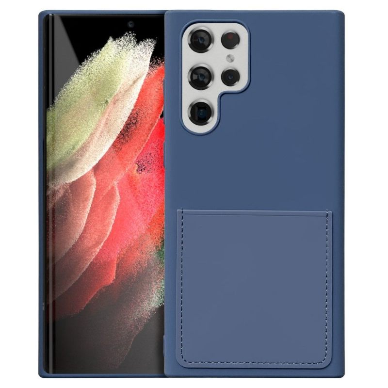Hoesje voor Samsung Galaxy S22 Ultra 5G Anti-fall Mia Siliconen Kaarthouder