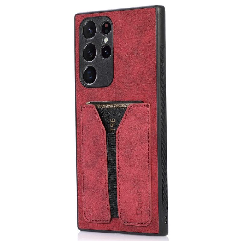 Hoesje voor Samsung Galaxy S22 Ultra 5G Denior-kaartserie