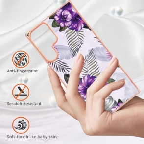 Hoesje voor Samsung Galaxy S22 Ultra 5G Exotische Bloemen