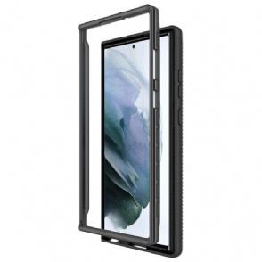 Hoesje voor Samsung Galaxy S22 Ultra 5G Hybrid Clear Back Schokbestendig