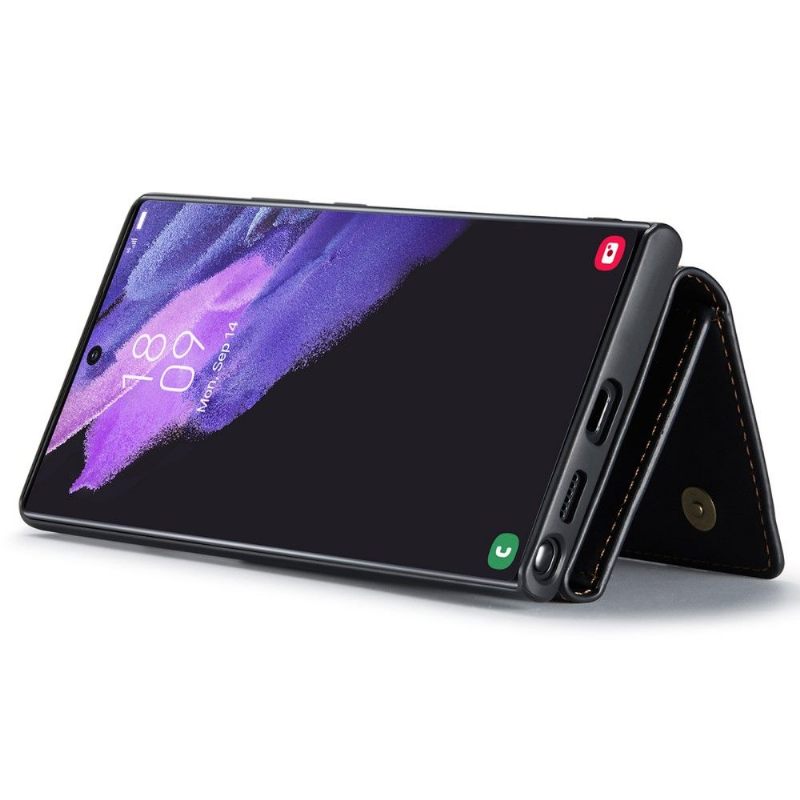 Hoesje voor Samsung Galaxy S22 Ultra 5G M1-serie Afneembare Kaarthouder