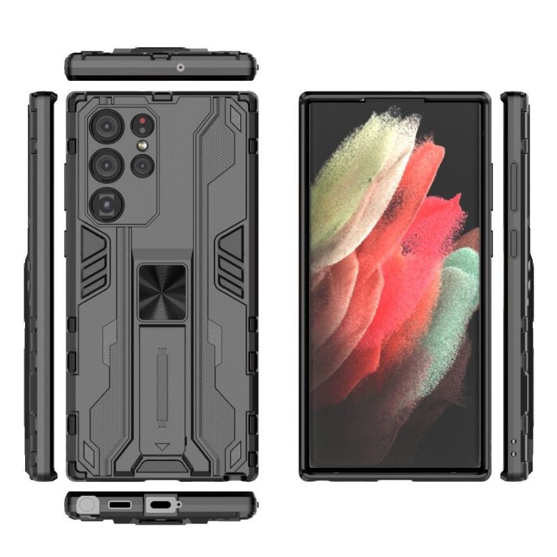 Hoesje voor Samsung Galaxy S22 Ultra 5G Ondersteuning Voor Armor-serie