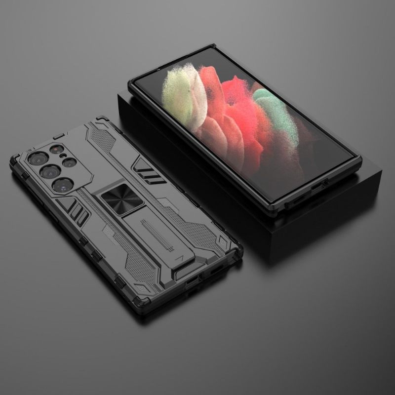 Hoesje voor Samsung Galaxy S22 Ultra 5G Ondersteuning Voor Armor-serie