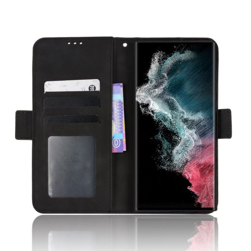 Leren Hoesje voor Samsung Galaxy S22 Ultra 5G Bescherming Premium Met Kaarthouder