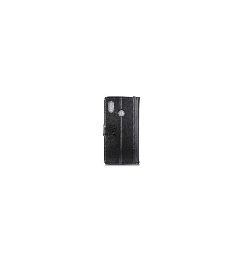 Cover voor Honor 10 Lite Premium Leer Met Klinknagels