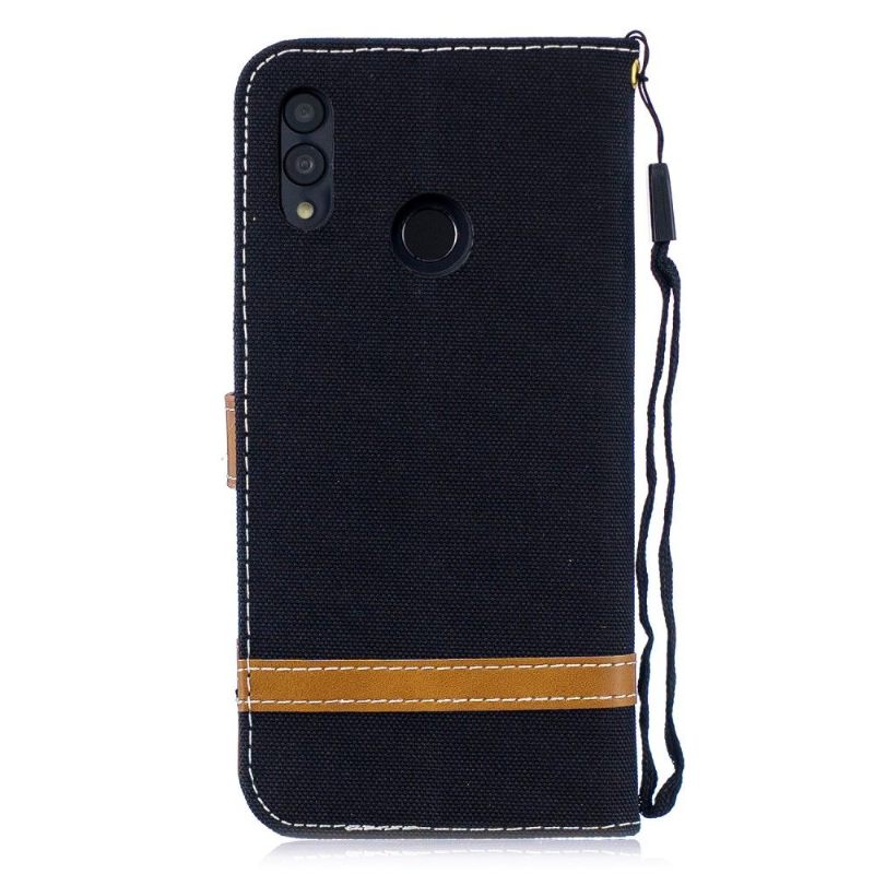 Cover voor Honor 10 Lite Stoffen Bekleding Met Riem