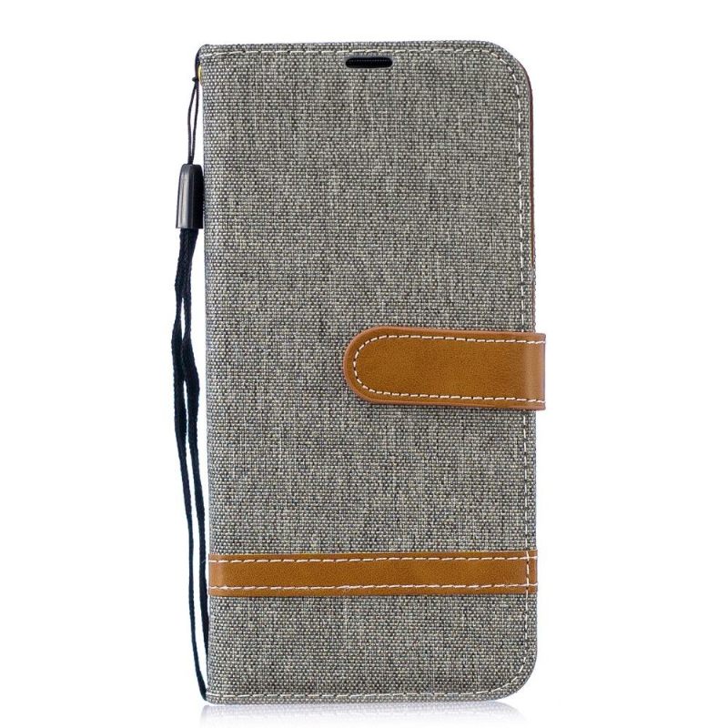 Cover voor Honor 10 Lite Stoffen Bekleding Met Riem