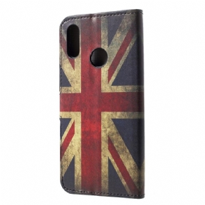 Cover voor Honor 10 Lite Vintage Engelse Vlag