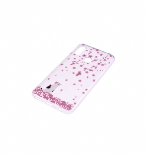 Hoesje voor Honor 10 Lite Anti-fall Siliconen Lentebloemen