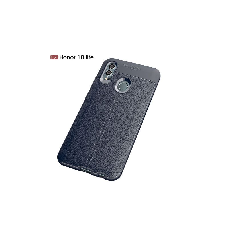 Hoesje voor Honor 10 Lite Getextureerde Leerstijl