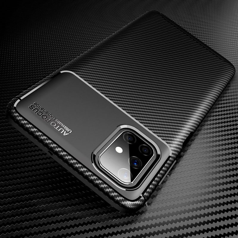 Hoesje voor Samsung Galaxy M51 Koolstofvezeleffect