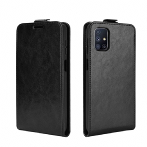 Leren Hoesje voor Samsung Galaxy M51 Folio-hoesje Kunstleer Verticaal