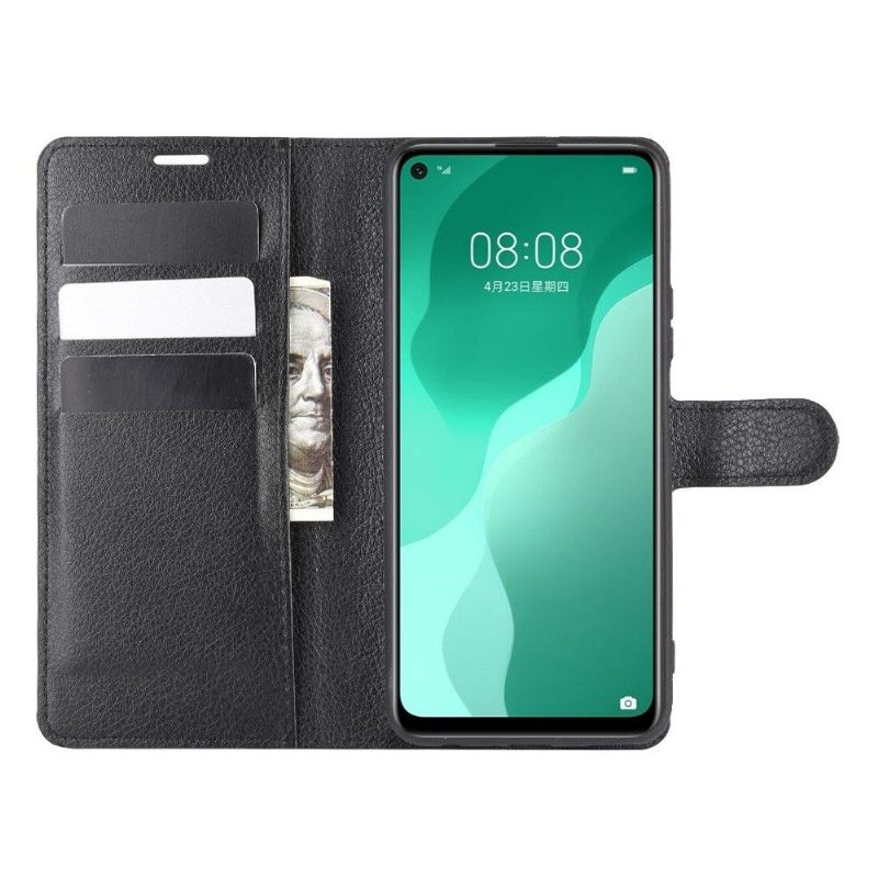 Folio-hoesje voor Huawei P40 Lite 5G Anti-fall Portemonnee Leren Leerstijl