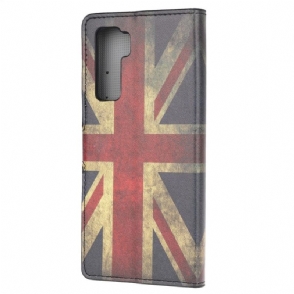 Folio-hoesje voor Huawei P40 Lite 5G Anti-fall Vintage Engelse Vlag