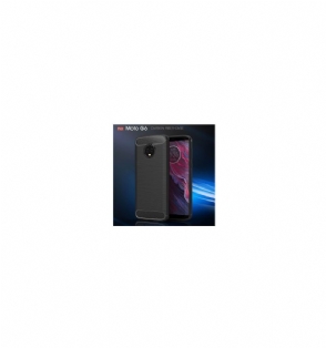 Hoesje voor Motorola Moto G6 Plus Geborstelde Koolstof