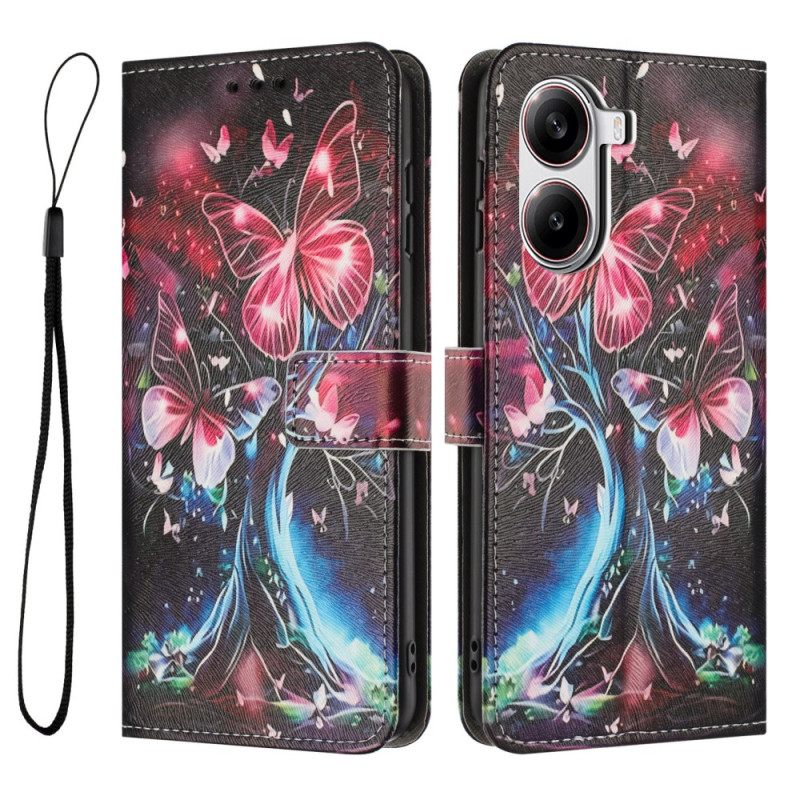 Bescherming Hoesje Poco X7 Pro 5g Waanzinnige Vlinders