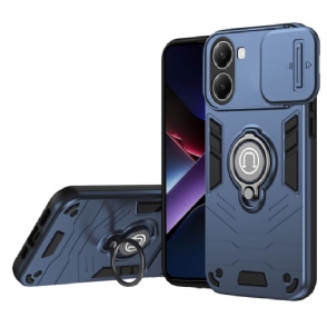 Cover Hoesje Poco X7 Pro 5g Telefoonhoesje Schuifbare Camerabescherming En Standaard