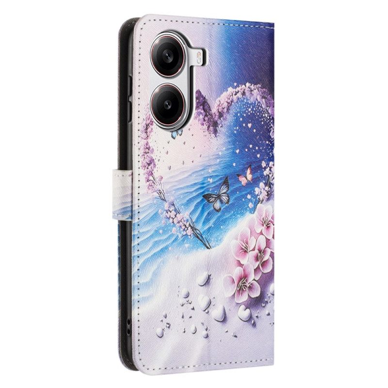 Flip Case Leren Poco X7 Pro 5g Hart
