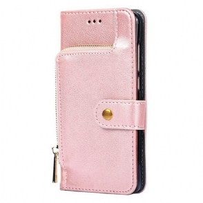 Flip Case Leren Poco X7 Pro 5g Portemonnee Met Bandje