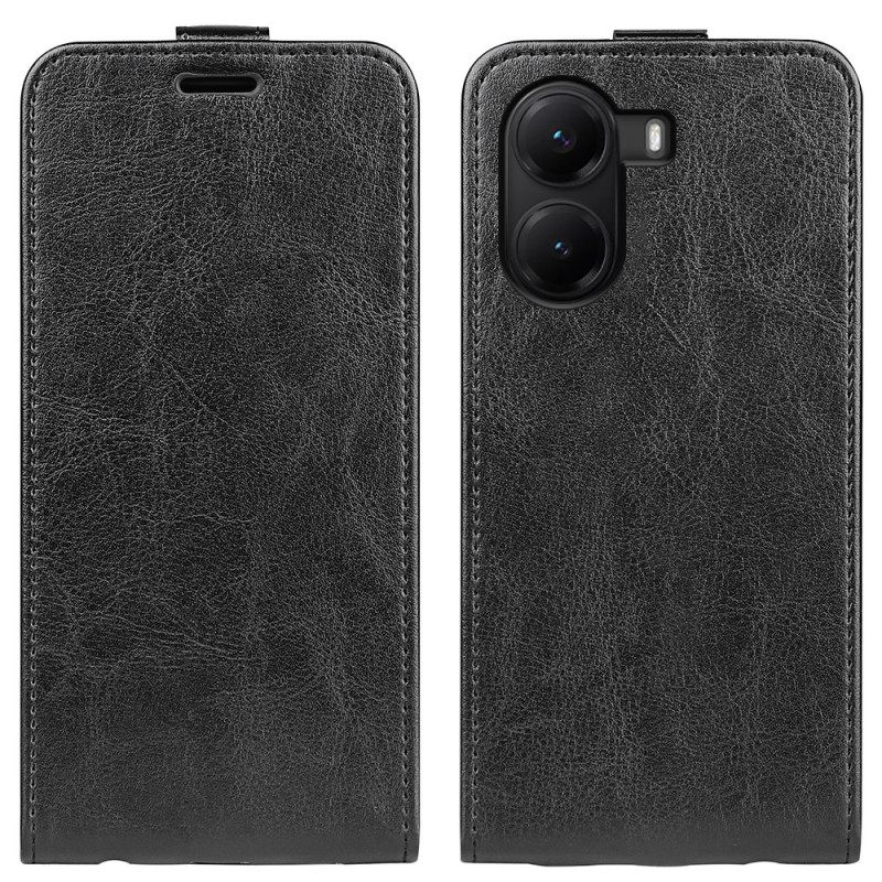 Flip Case Leren Poco X7 Pro 5g Verticale Klep