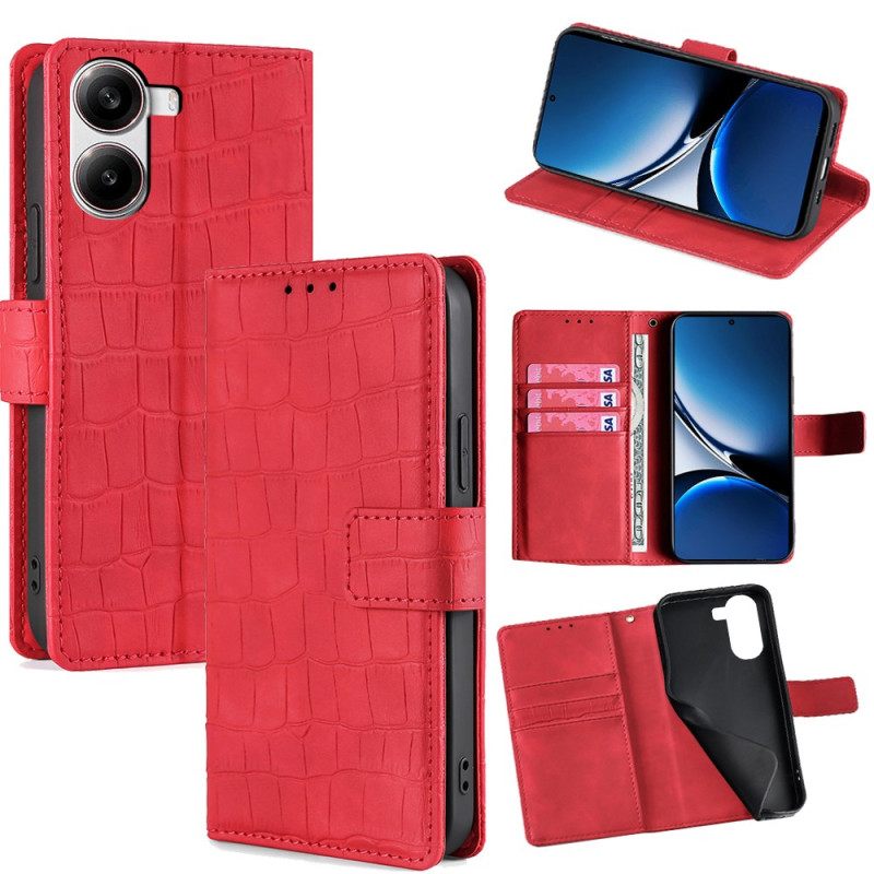 Folio-hoesje Poco X7 Pro 5g Krokodillenprint