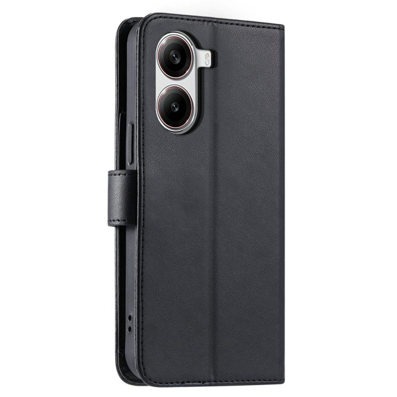 Folio-hoesje Poco X7 Pro 5g Telefoonhoesje Gewatteerd Ontwerp Met Koord En Schouderband