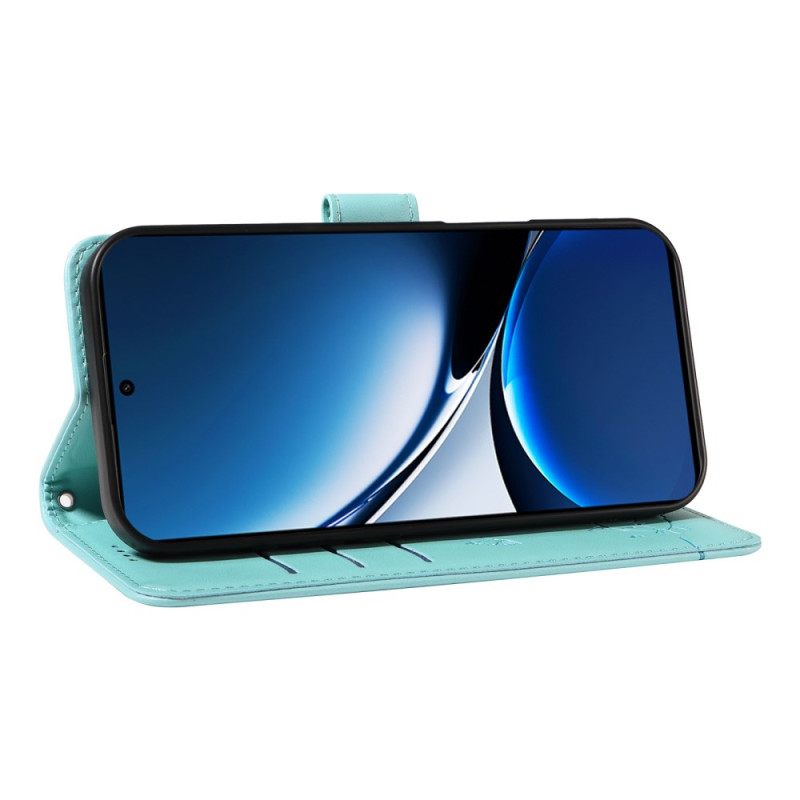 Folio-hoesje Poco X7 Pro 5g Telefoonhoesje Kattendesign Met Bandje