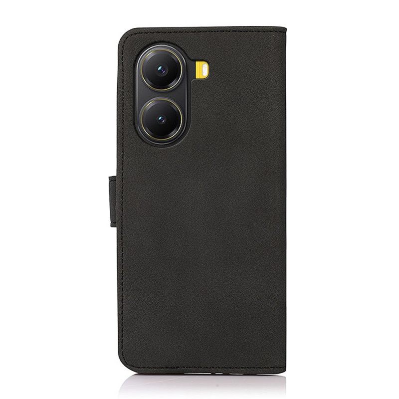 Folio-hoesje Poco X7 Pro 5g Telefoonhoesje Khazneh Suède-effect