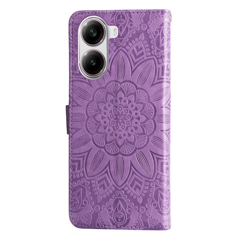 Folio-hoesje Poco X7 Pro 5g Telefoonhoesje Mandala-sleutelkoord