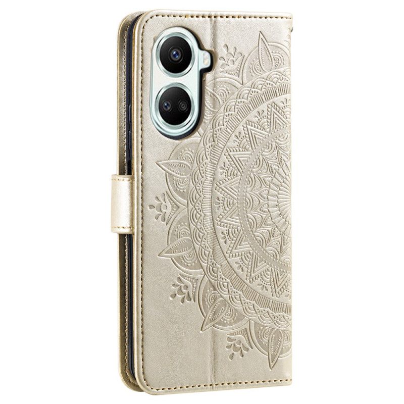 Folio-hoesje Poco X7 Pro 5g Telefoonhoesje Mandala Zon