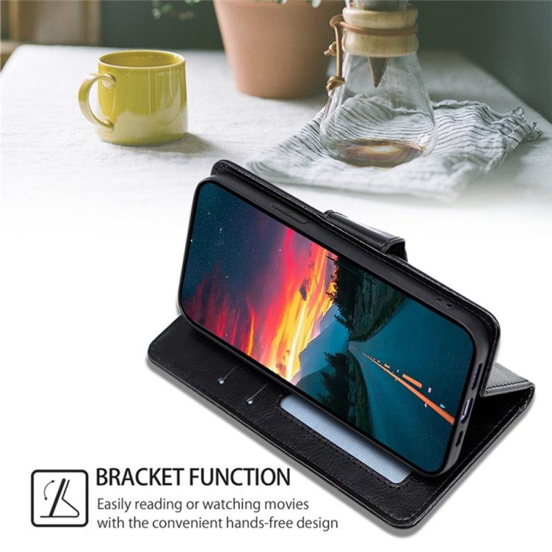 Folio-hoesje Poco X7 Pro 5g Telefoonhoesje Retro Design