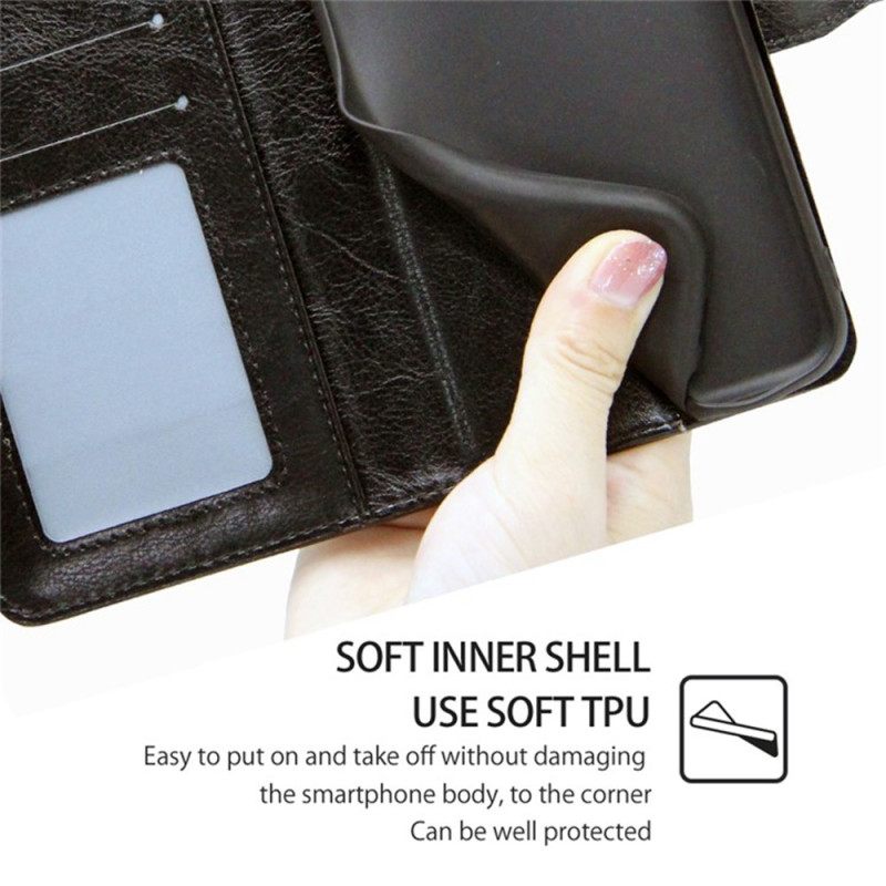 Folio-hoesje Poco X7 Pro 5g Telefoonhoesje Retro Design