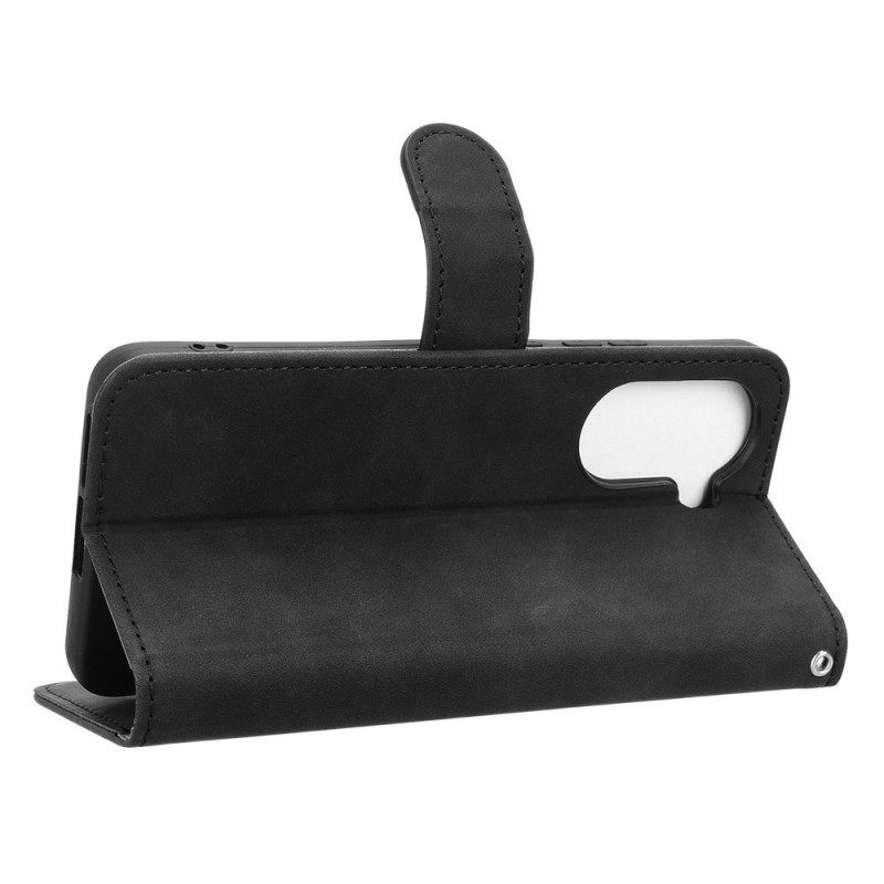 Folio-hoesje Poco X7 Pro 5g Telefoonhoesje Suède-effect