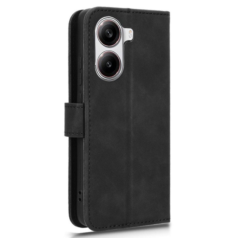 Folio-hoesje Poco X7 Pro 5g Telefoonhoesje Suède-effect