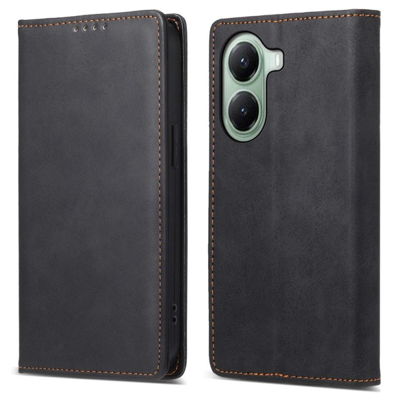 Folio-hoesje Poco X7 Pro 5g Vintage Leereffect